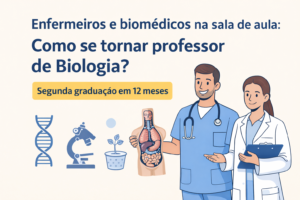Enfermeiros e biomédicos atuando como professores de Biologia em sala de aula após segunda graduação em 12 meses